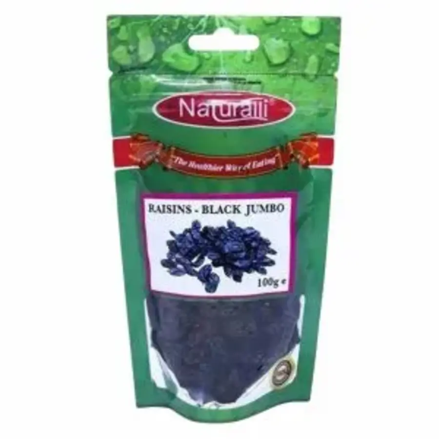 naturalli black raisins 100g